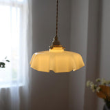 Vintage Brass Glass Pendant Lighting Fixtures