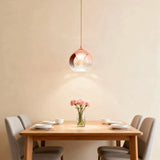 Glass Globe Pendant Light Dimmable Modern Style for Dining Room