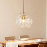 Modern Double Glass Ball Pendant Light for Dining Room