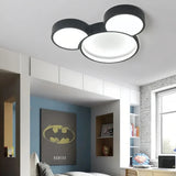 Mouse-inspired LED ceiling light for a child's bedroom, design A