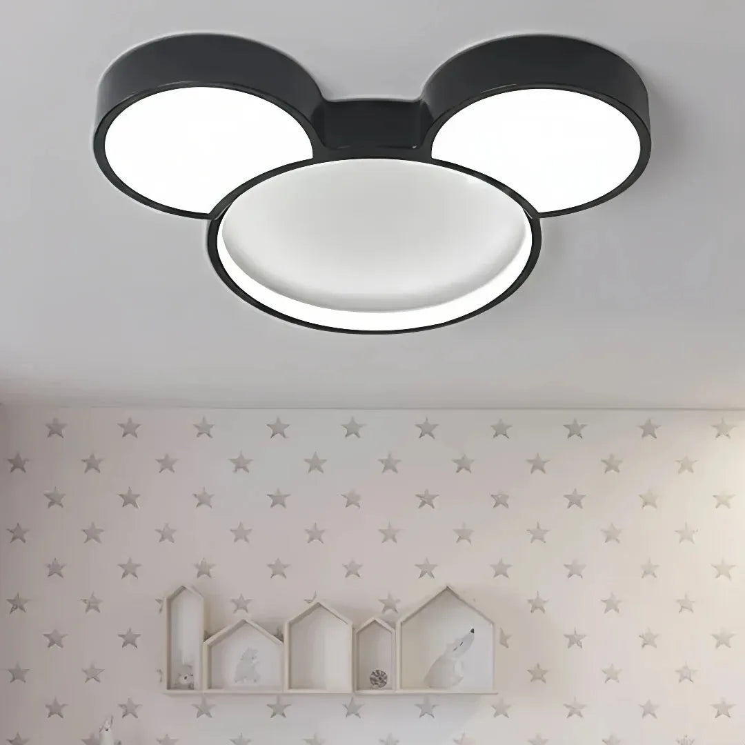 Cute mouse ceiling lamp in modern children's bedroom decor