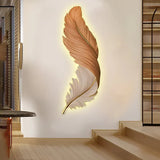 Feather Wall Light with Modern Dimmable LED for Hallway