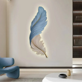Feather Wall Light with Modern Dimmable LED for Hallway