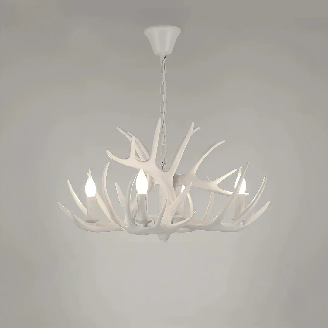 Rustic Deer Antler Chandelier for Dining Rooms, Anti Glare