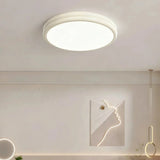 Modern Round Flush Mount Ceiling Light Dimmable For Bedroom