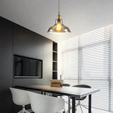 Vintage Industrial Glass Pendant Lighting for Dining Room