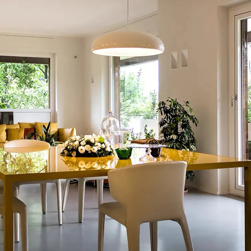 Modern Dome Pendant Light Metal Dimmable for Dining Rooms