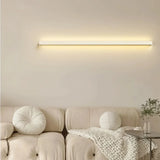 Minimalist Linear LED Wall Light Dimmable for Living Room