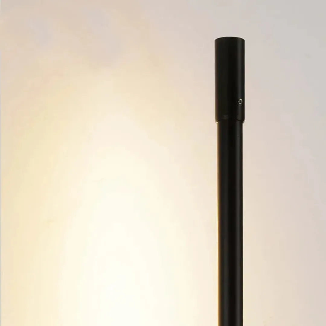 Close-up of the black metal finish and anti-glare diffuser