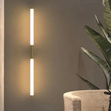 Modern Linear Gold LED Bathroom Wall Light