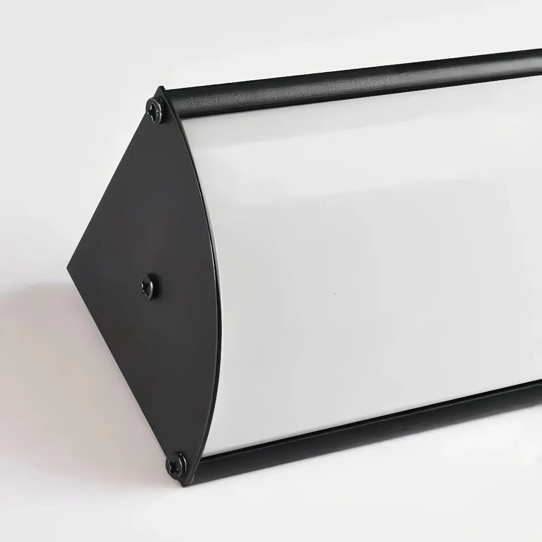 Close-up of the illuminated diffuser and black frame