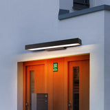 Rectangular Outdoor Wall Light IP65 Motion Sensor Black for Porch