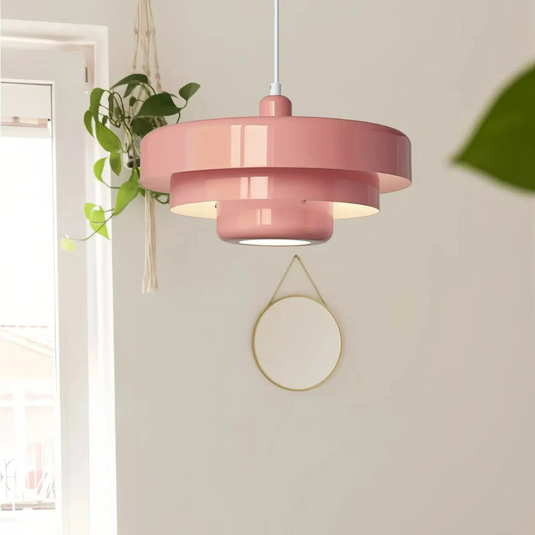 Pink Morandi pendant light for a modern interior