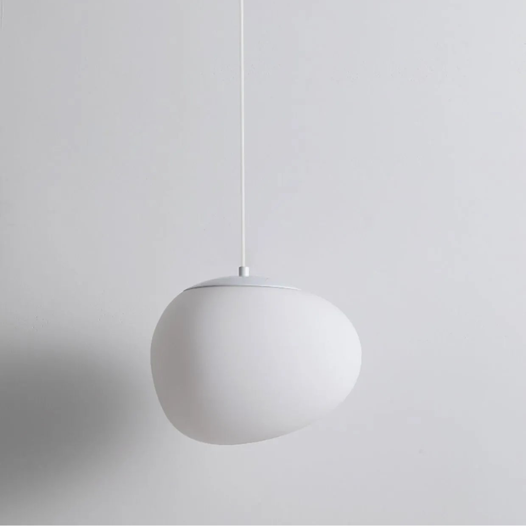 Close-up of the white PE pendant light shade