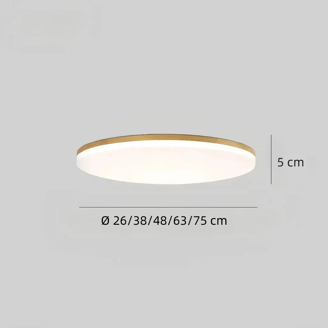 Round wooden flush ceiling light dimensions in centimetres