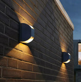 Modern Black Aluminum LED Waterproof Wall Sconce