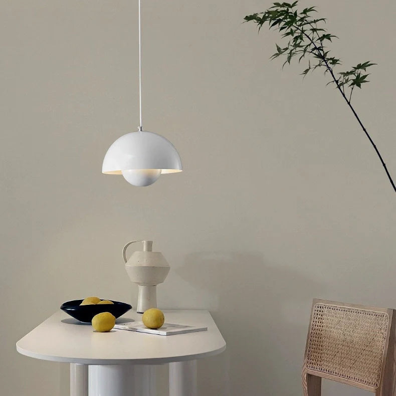 Modern Flowerpot Metal Pendant Light Dimmable for Dining Rooms