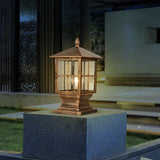 Modern Outdoor Pillar Lantern Light Metal IP65 for Garden