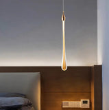 Luxury Crystal Waterdrop Bedside Pendant Light