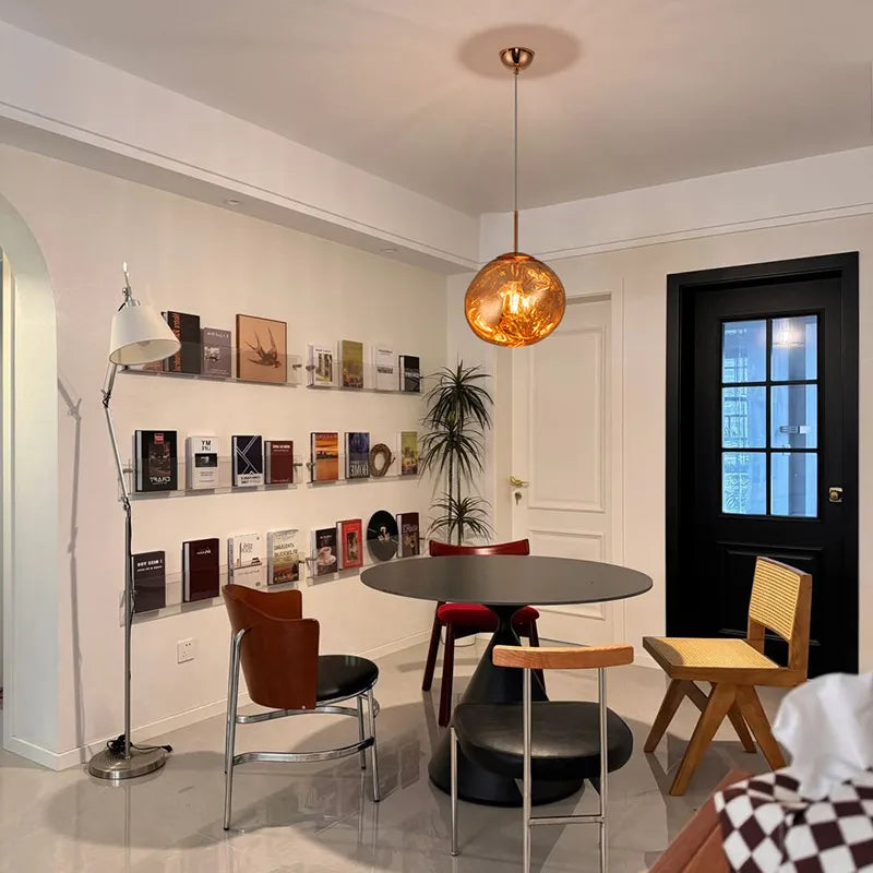 Modern Lava Glass Pendant Light for Dining Room