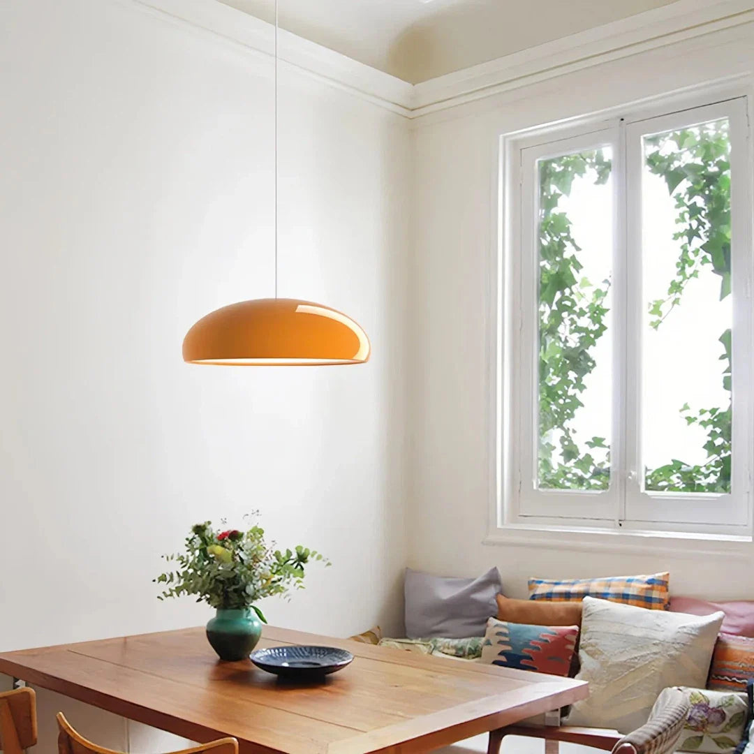 Modern Dome Pendant Light Metal Dimmable for Dining Rooms
