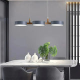 Scandinavian Round Pendant Light Metal Dimmable for Dining Room