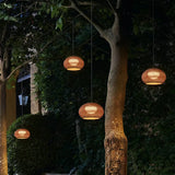 Boho Outdoor Rattan Pendant Light Waterproof for Patio