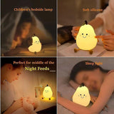 Cute Pear Silicone Eye-Caring Night Lamp