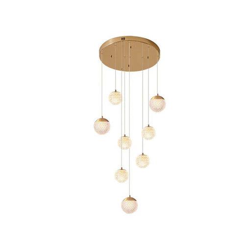 Spherical Multi-Head Luxury Hall Pendant Light - Clowas