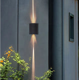 Outdoor LED Up and Down Wall Light IP65 Waterproof Metal Black