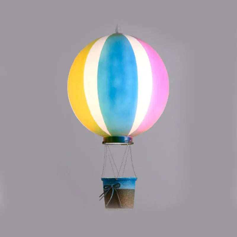 Hot Air Balloon Pendant Light for Children, Anti-Glare