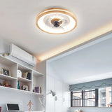 Nordic Wood Ceiling Fan with Light Dimmable for Bedroom, Quiet Design