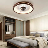 Nordic Wood Ceiling Fan with Light Dimmable for Bedroom, Quiet Design
