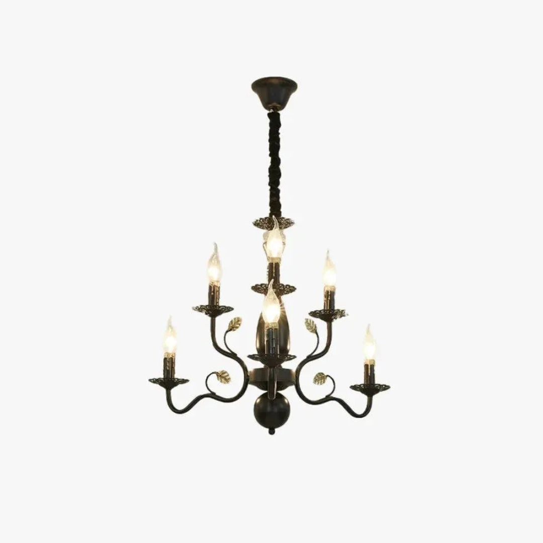 Vintage chandelier with adjustable hanging chain