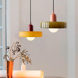 Glass Pendant Light Fitting Cream Style