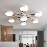 Nordic Wooden Multi Ceiling Light for Living Room