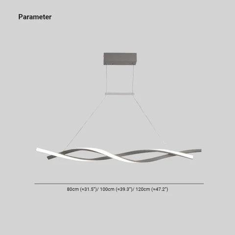 Double Curve Wrapped Modern Pendant Light - Clowas
