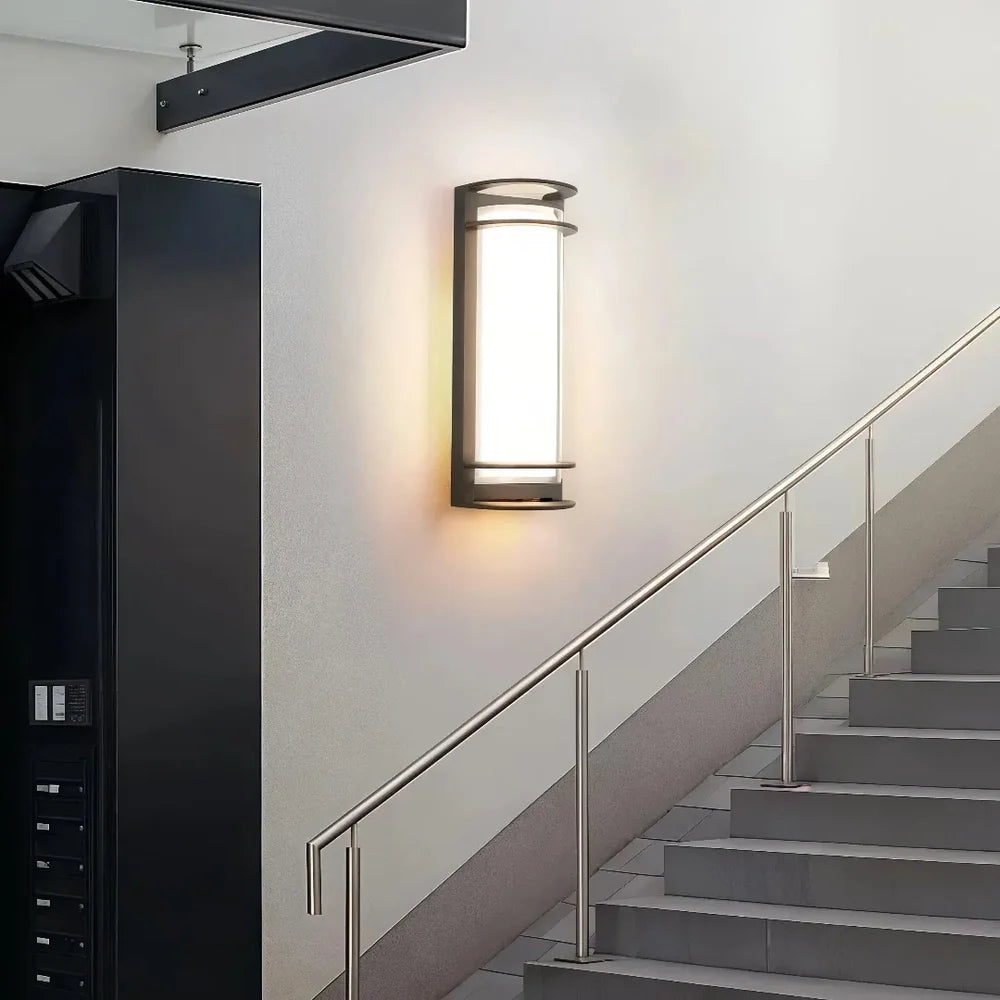 Modern Outdoor Wall Light Waterproof Metal for Exterior Walls