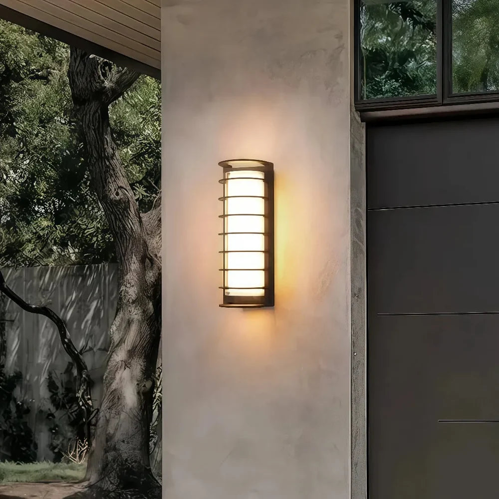 Modern Outdoor Wall Light Waterproof Metal for Exterior Walls