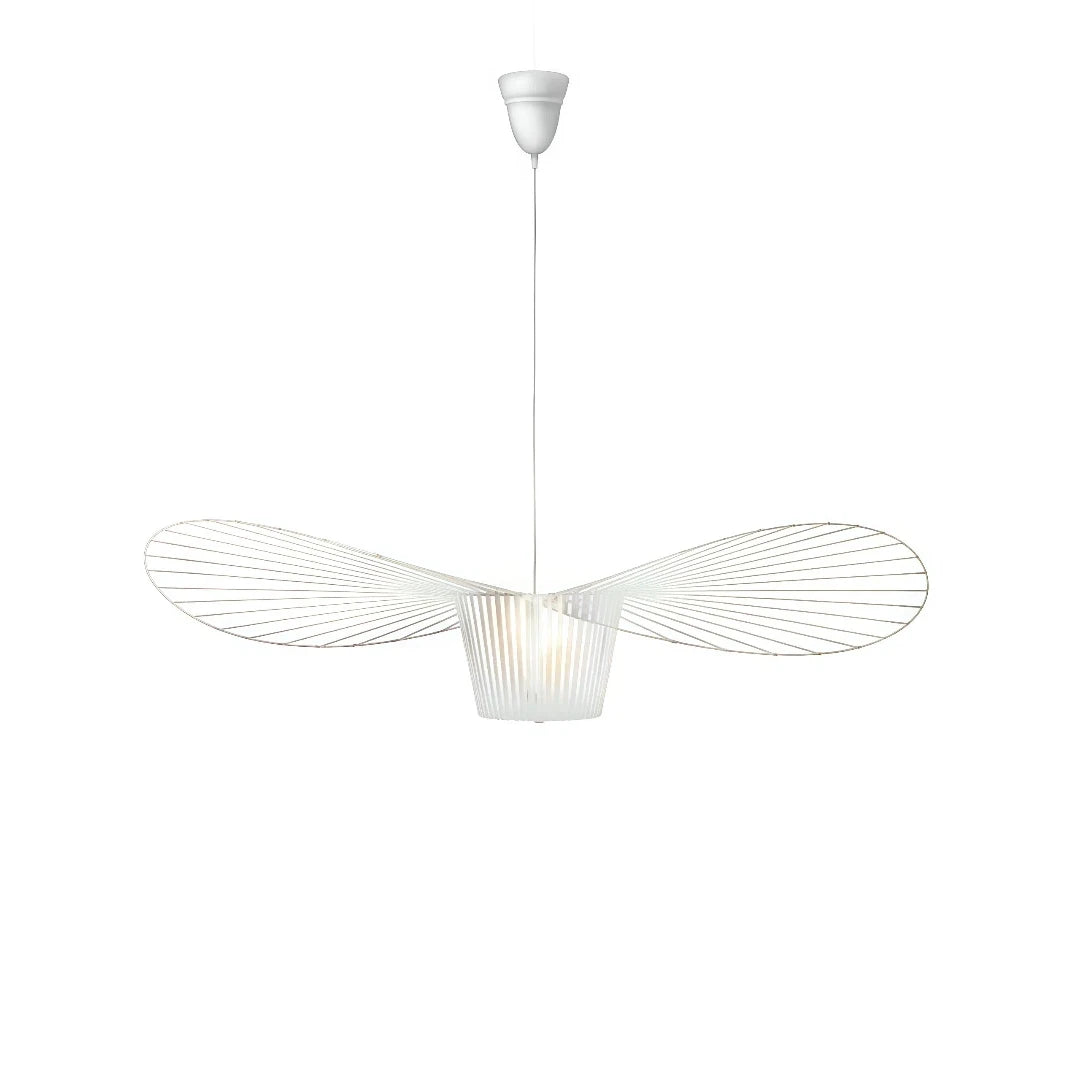 Modern Hat Pendant Light Fabric Shade Dimmable for Living Rooms