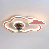 Kids Ceiling Fan with Light Dimmable Metal for Bedroom