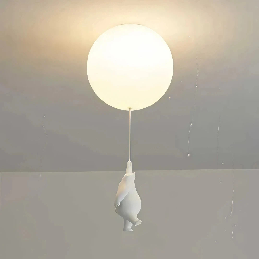 White bear ceiling light in design A 