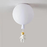 Spaceman Ceiling Light with Balloon Design for Children, Anti Glare