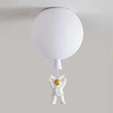 Spaceman Ceiling Light with Balloon Design for Children, Anti Glare