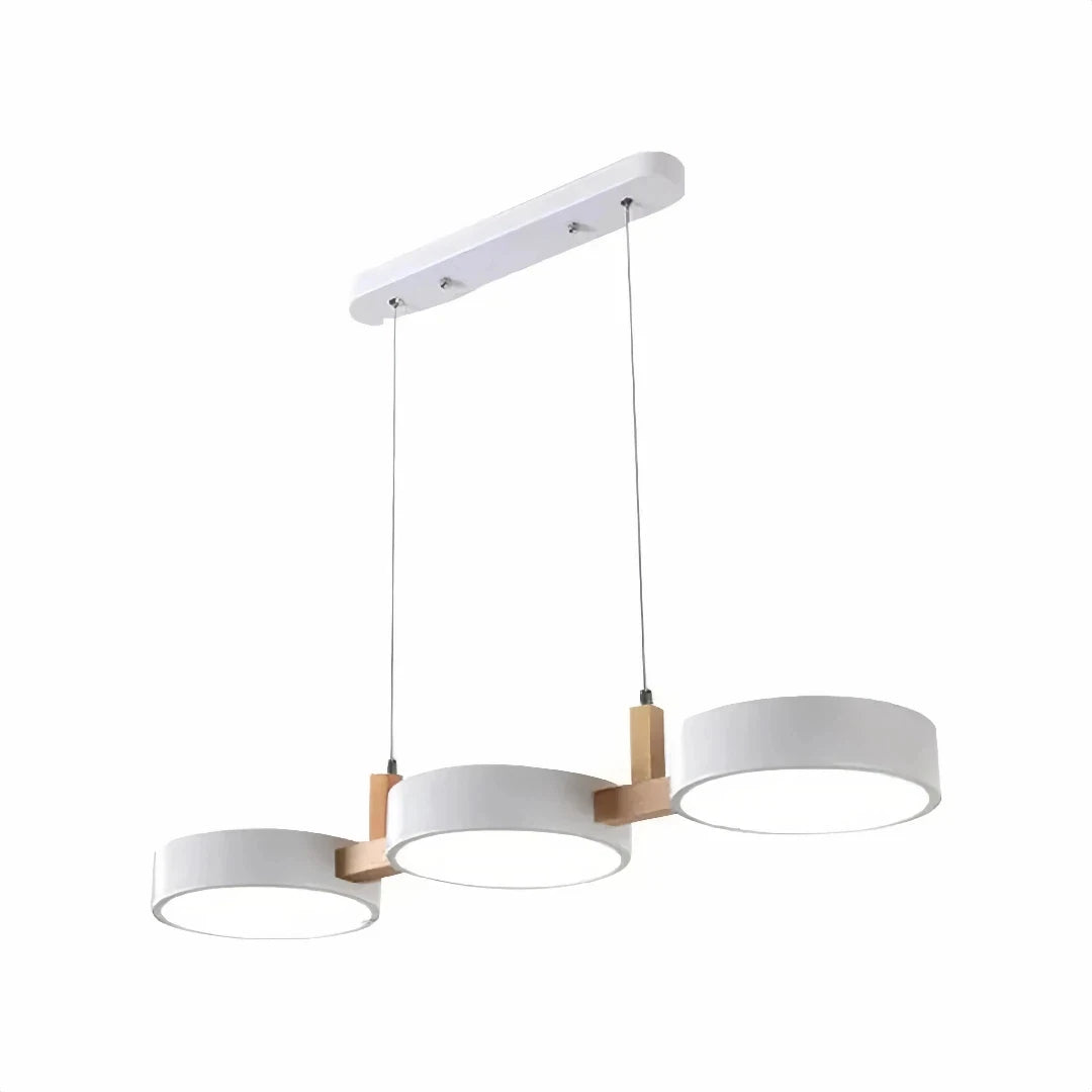 Scandinavian Pendant Light Dimmable for Dining Room, 3-Light Round Design