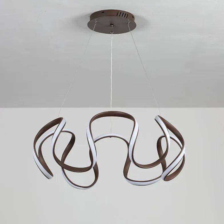Abstract Wave Curved Minimalist Pendant Light - Clowas