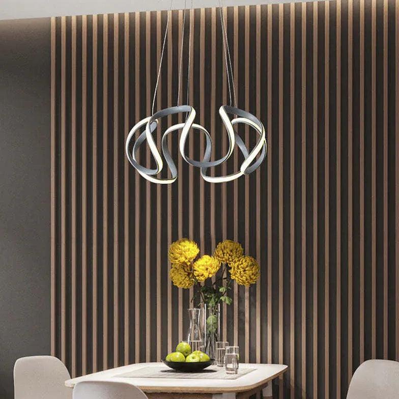Abstract Wave Curved Minimalist Pendant Light - Clowas