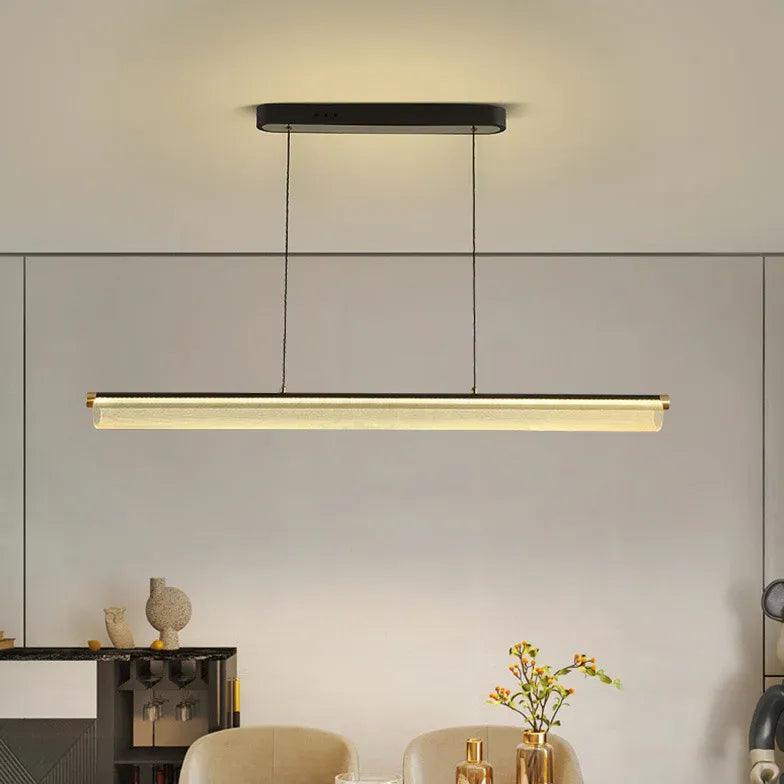 Acrylic Cylinder Long Strip Minimalist Pendant Light - Clowas