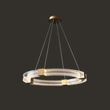 Acrylic Ring Gold LED Pendant Light - Clowas