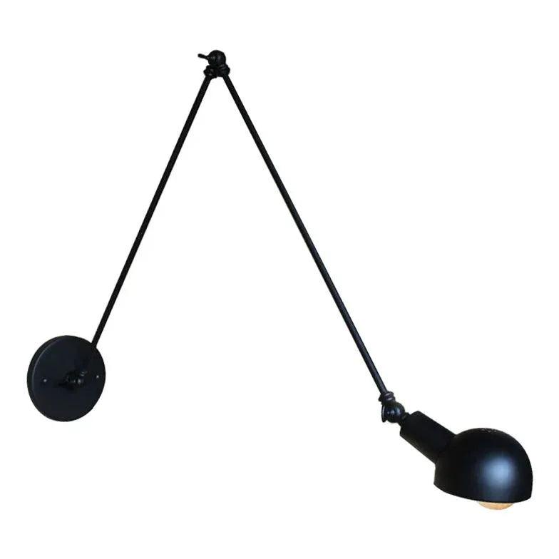 Adjustable Black Reading Wall Light - Clowas
